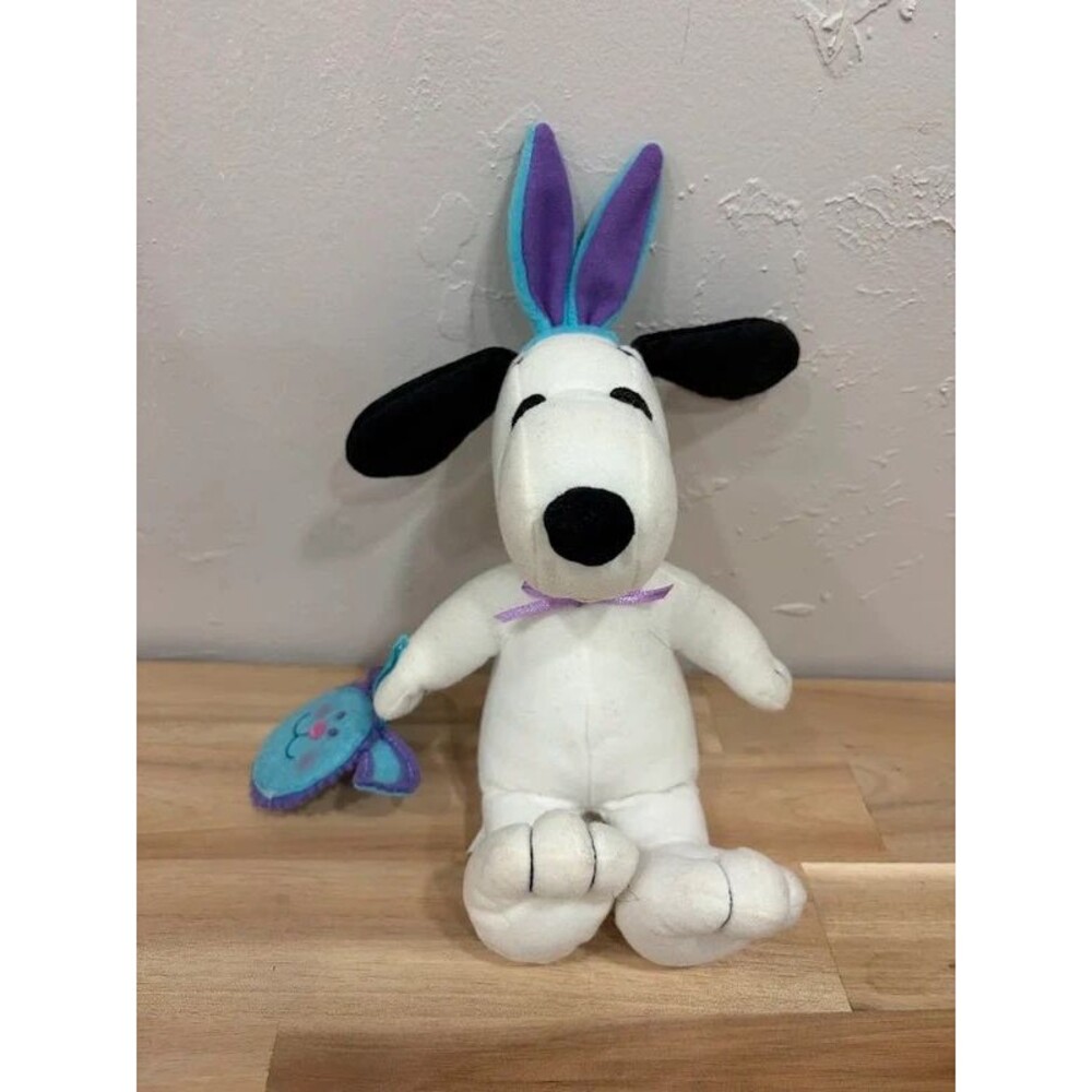 Whitman’s Snoopy Easter Plush 8” Blue & Purple Bunny